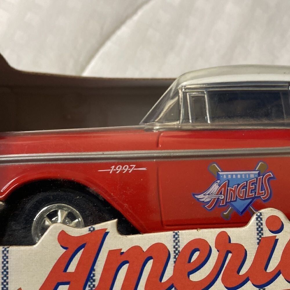 NIB ERTL American Pastime Series Angels 1957 Chevy 210 Bank MLB. NlB - Picture 13 of 15